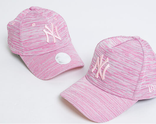 Dámská Kšiltovka New Era Engineered Fit New York Yankees 9FORTY Pink/Grey Heather Strapback