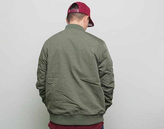 Bunda New Era Branded Sherpa Bomber New Olive
