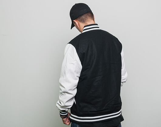 Bunda New Era Post Gradual Pack Varsity Jacket Detroit Tigers Black/White