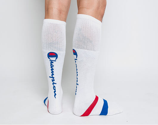 Podkolenky Champion 1PP Tube Socks Knee High White/Red/Blue