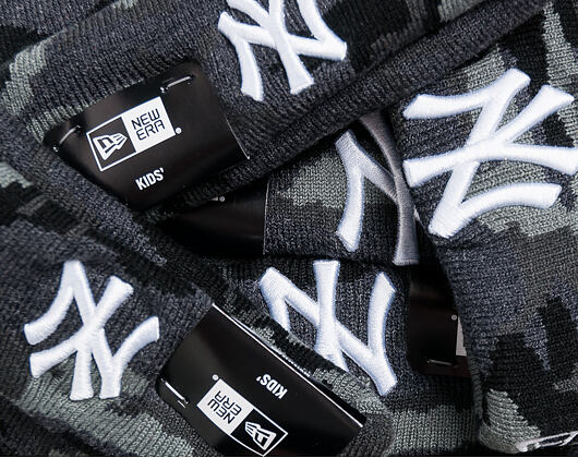 Dětský Kulich New Era Essential Camo Knit New York Yankees Toddler Marine Navy Camo/White