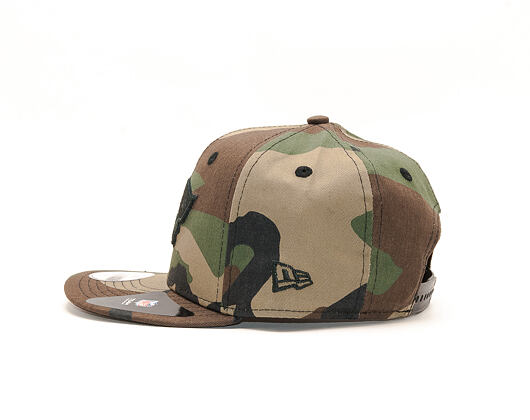 Dětská Kšiltovka New Era 9FIFTY Camo New England Patriots Youth Woodland Camo/Black Snapback