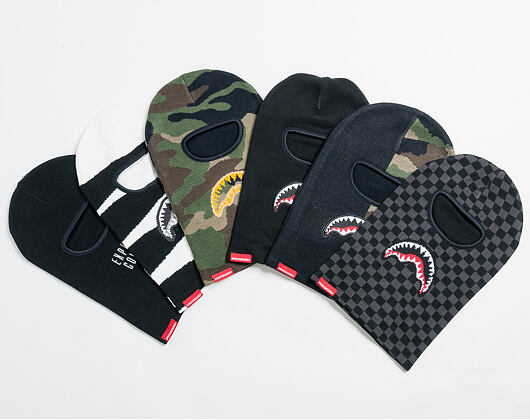 Kukla Sprayground Split Destroy Ski Mask Black/Camo