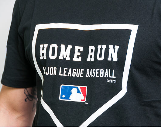 Triko New Era Generic Logo MLB League Slogan Black