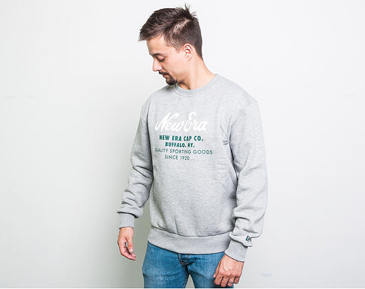 Mikina New Era Branded Cap Co. Crewneck Light Grey Heather