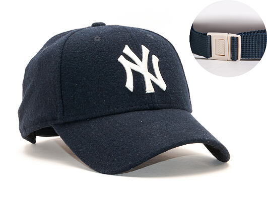 Kšiltovka New Era 9FORTY New York Yankees Winter Utility Melton Navy/White Clipback