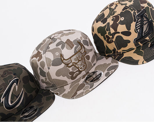 Kšiltovka New Era 9FIFTY Cleveland Cavaliers Original Fit Marine Navy Camo/Black Snapback