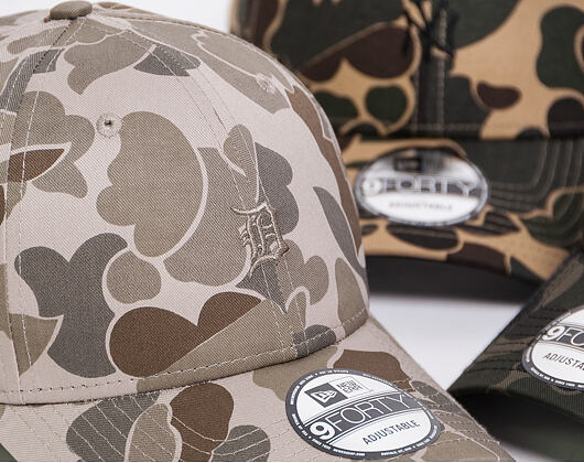 Kšiltovka New Era 9FORTY Detroit Tigers Light Green Camo/Olive Strapback