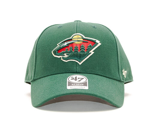 Kšiltovka 47 Brand Minnesota Wild MVP Dark Green Strapback