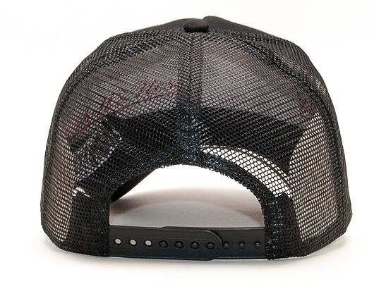 Kšiltovka New Era 9FORTY A-Frame Trucker New York Yankees Essential Jersey Black/Black Snapback