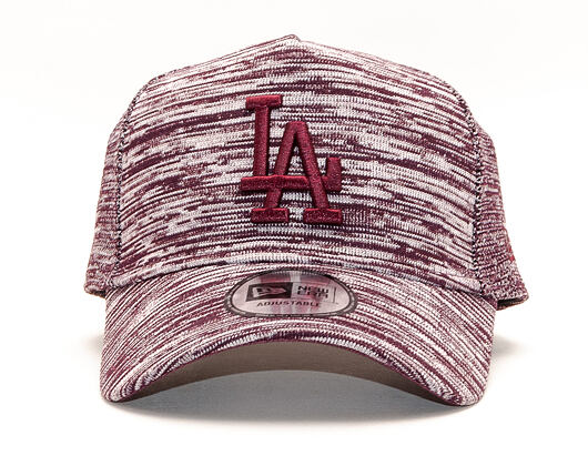 Kšiltovka New Era 9FORTY A-Frame Los Angeles Dodgers Engineered Fit Maroon/White Snapback