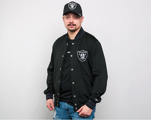 Bunda New Era Oakland Raiders Varsity Jacket Black