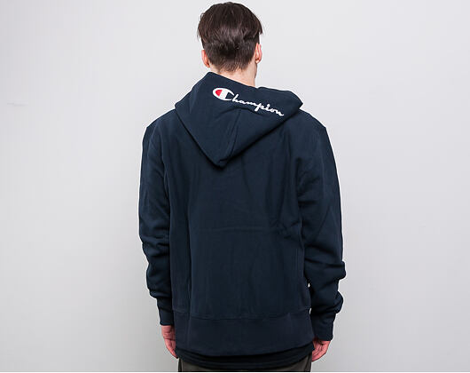 Mikina Champion Hooded Full Zip Classic Logo Navy