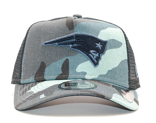 Kšiltovka New Era A-Frame Trucker New England Patriots Camo Essential Navy Camo Snapback