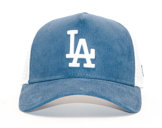 Kšiltovka New Era 9FORTY A-Frame Trucker Los Angeles Dodgers Cord Brights Blue/White Snapback