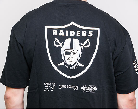 Triko New Era Oakland Raiders Oversized Super Bowl Tee Black