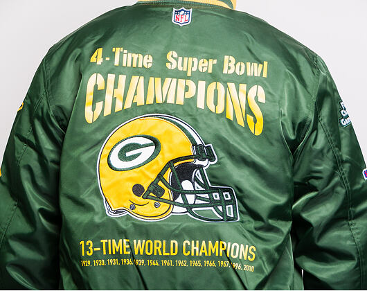 Bunda New Era Green Bay Packers Champion Bomber Green