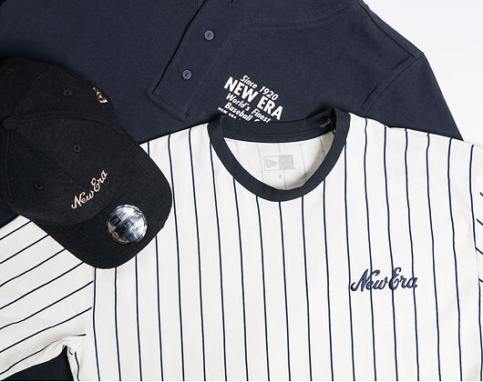 Triko New Era Heritage Script Jersey Navy