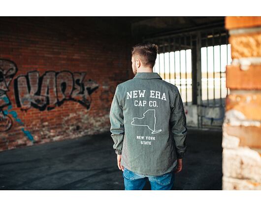 Bunda New Era Hickory Coaches Jacket Navy/White