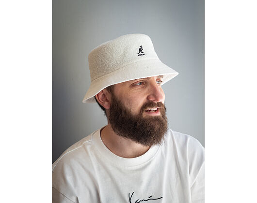 Klobouk Kangol - Bermuda Bucket - White