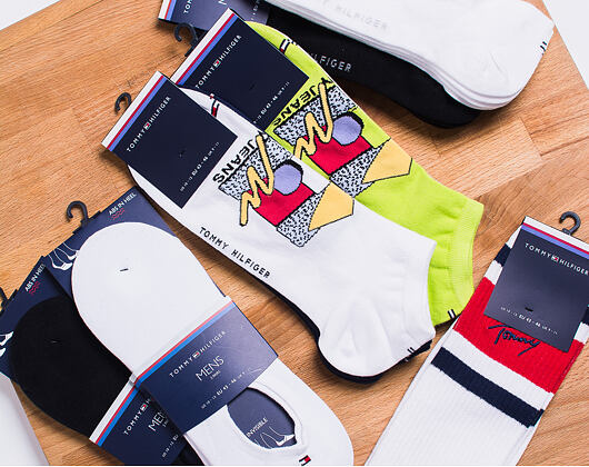 Ponožky Tommy Hilfiger Tommy Jeans Uni Nerd 1 Pair White 391001001 300