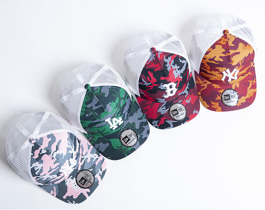 Kšiltovka New Era 9FORTY A-Frame Trucker Los Angeles Dodgers Green Camo