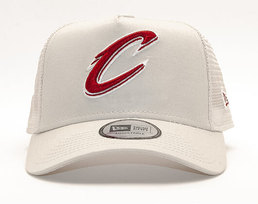 Kšiltovka New Era 9FORTY A-Frame Trucker Cleveland Cavaliers Essential Light Gray/Red