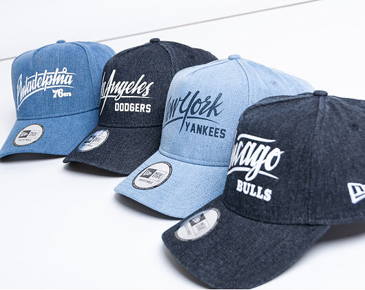 Kšiltovka New Era 9FORTY A-Frame Chicago Bulls Denim Black