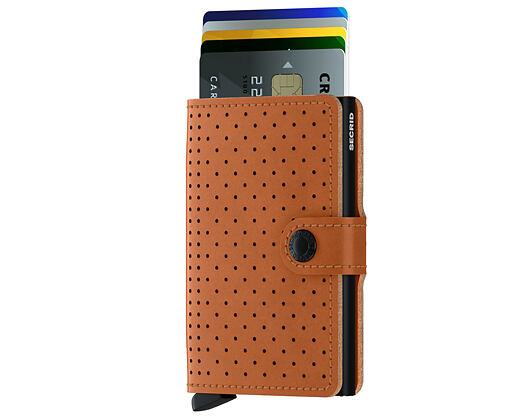 Peněženka Secrid Miniwallet Perforated Cognac