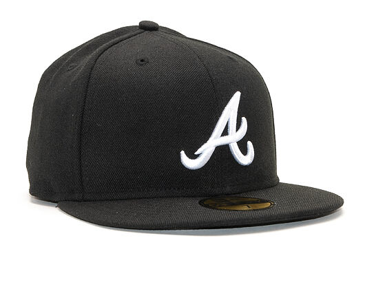 Kšiltovka New Era - 59FIFTY Basic - Atlanta Braves - Black / White
