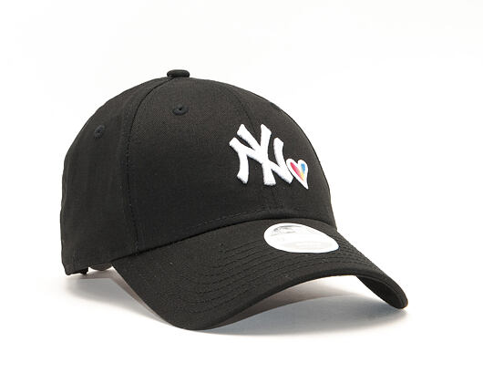 Dámská Kšiltovka New Era New York Yankees Rainbow Heart Black