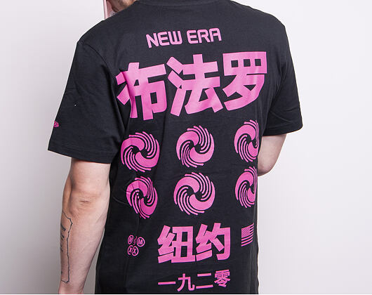 Triko New Era Graphic Wordmark East Asia Pack Black