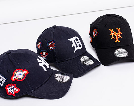 Kšiltovka New Era 9FORTY Detroit Tigers Cooperstown Patched Navy