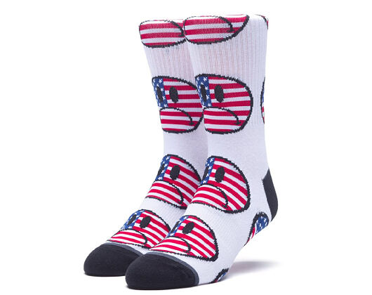 Ponožky HUF Bummer USA White