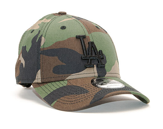 Kšiltovka New Era 9FORTY Camo Essential Los Angeles Dodgers Woodland Camo Strapback