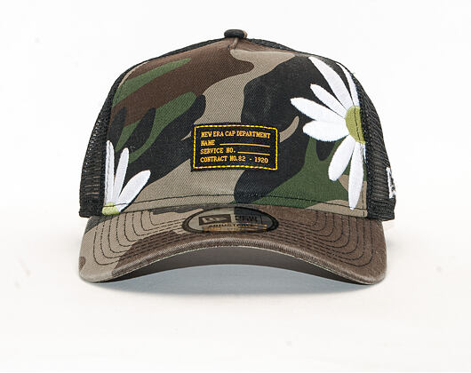 Kšiltovka New Era 9FORTY Trucker Military Flower Woodland Camo Snapback