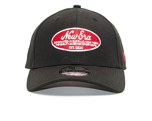 Kšiltovka New Era 9FORTY Oval Logo Black Strapback