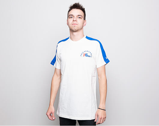 Triko New Era Arch Wordmark Philadelphia 76ers Off White
