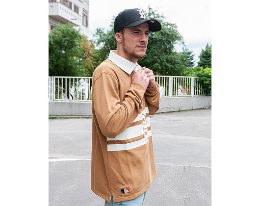 Triko New Era Vintage Long Sleeve Polo Boston Red Sox Cooperstown White