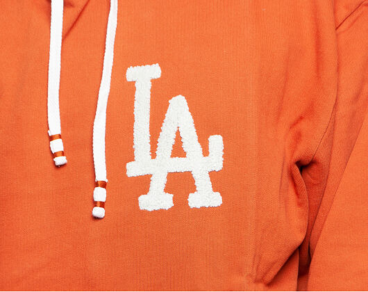 Mikina New Era Vintage Big Logo Hoody Los Angeles Dodgers Cooperstown Rust