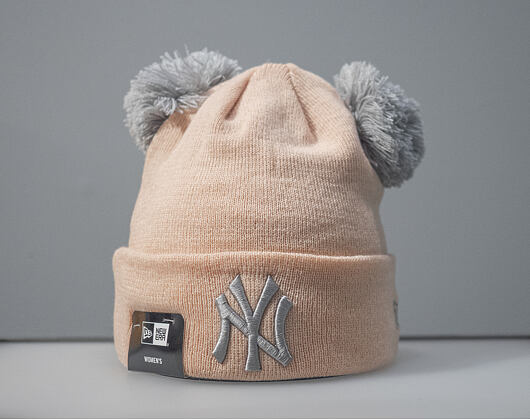 Dětský Kulich New Era New York Yankees Double Pom Knit Cuff Pink Youth