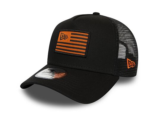 Kšiltovka New Era 9FORTY A-Frame Trucker Flag Black/Orange