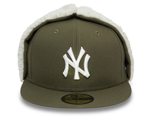 Kšiltovka New Era 59FIFTY Dogear League Essential New York Yankees New Olive/White