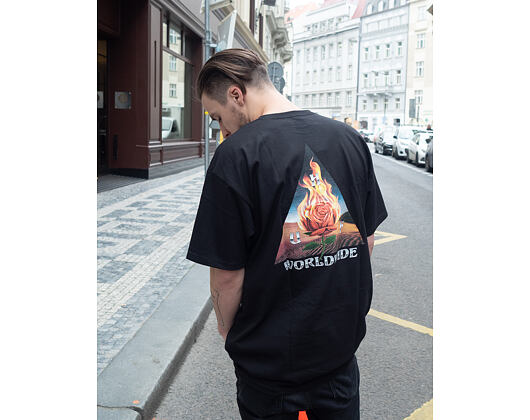 Triko HUF Ember Rose Tee Black TS00975 03