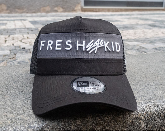 Kšiltovka New Era 9FORTY A-Frame Trucker Colour Block Fresh Ego Kid Black/Grey