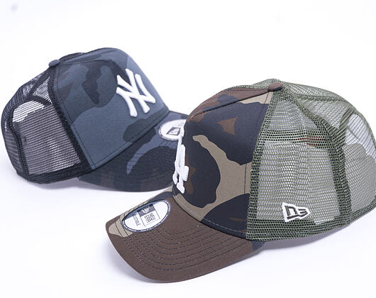 Kšiltovka New Era 9FORTY Trucker Los Angeles Dodgers Camo Essential