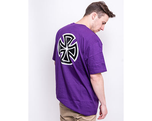 Triko Independent Bar Cross T-Shirt Deep Purple