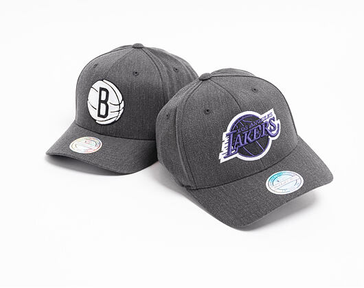 Kšiltovka Mitchell & Ness Brooklyn Nets 715 Charcoal Heather Team Pop