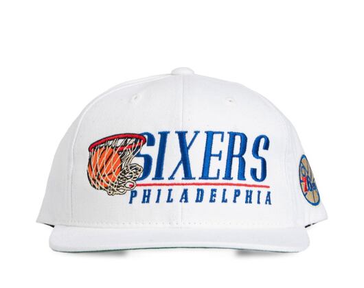 Kšiltovka Mitchell & Ness  Philadelphia 76ers Snapback Cap white Vintage Hoop