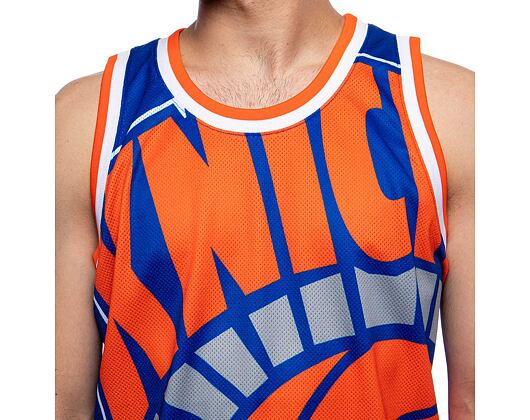 Dres Mitchell & Ness tank top New York Knicks royal Big Face Jersey